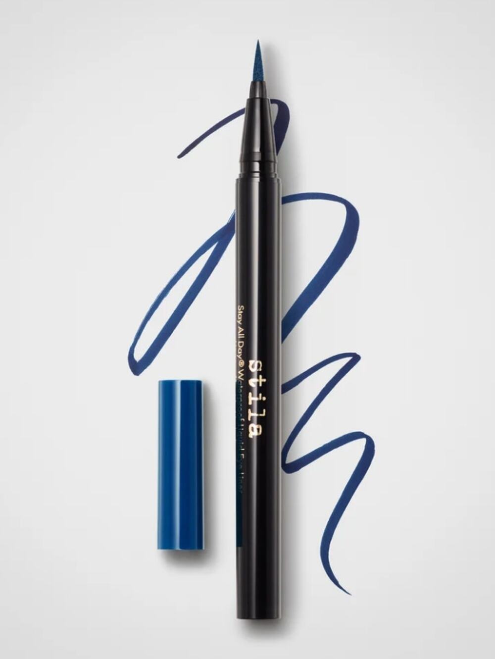 $25 Stila Stay All day Waterproof Liquid Eyeliner Marine Blue Felt Tip NIB NWT